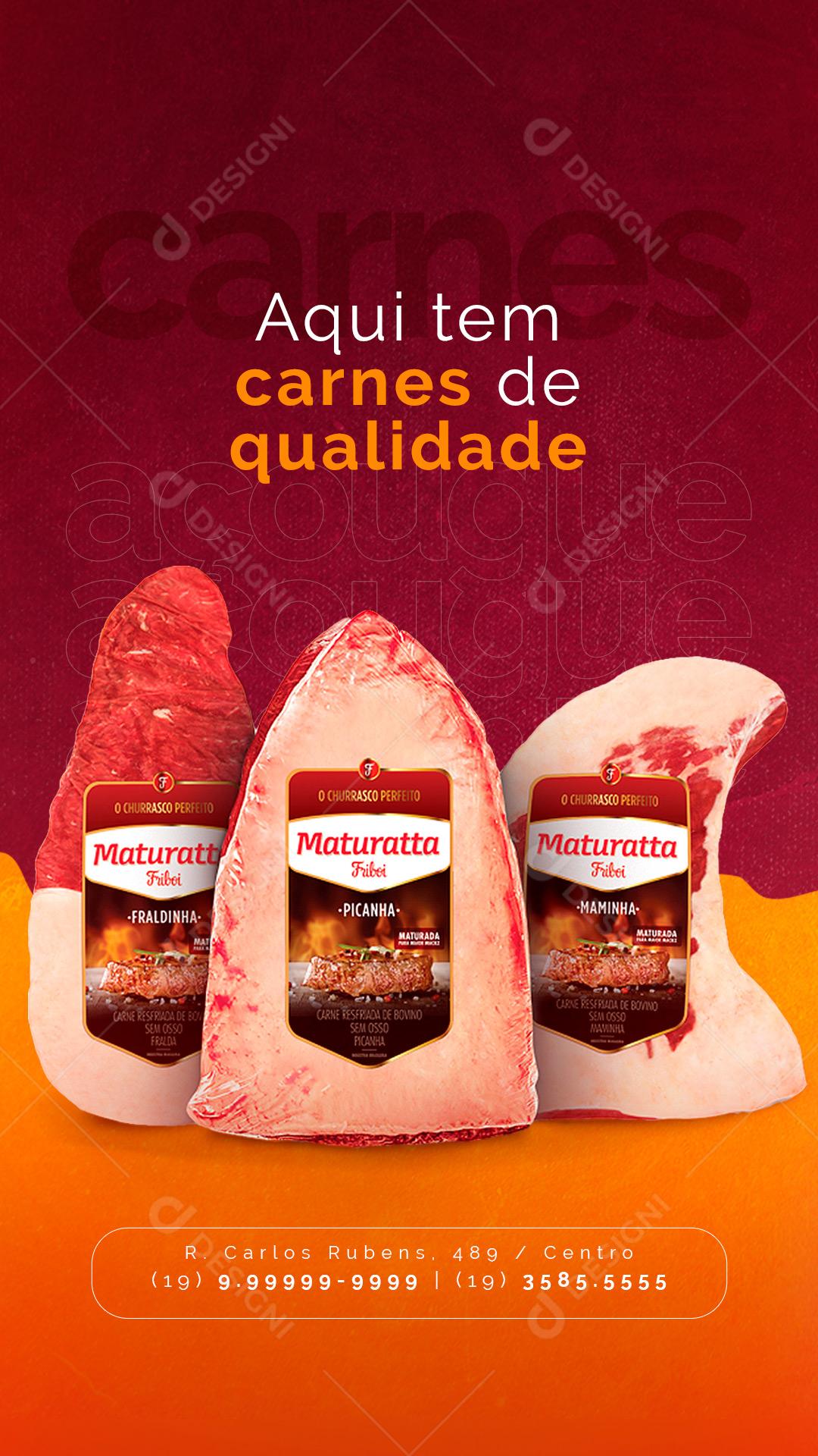 Story Aqui Tem Carnes De Qualidade Açougue Social Media Psd Editável Download Designi 1978