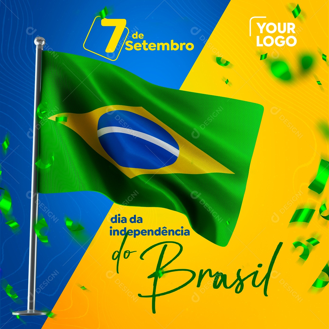 Dia 7 De Setembro Independência Do Brasil Social Media Psd Editável Download Designi 1709