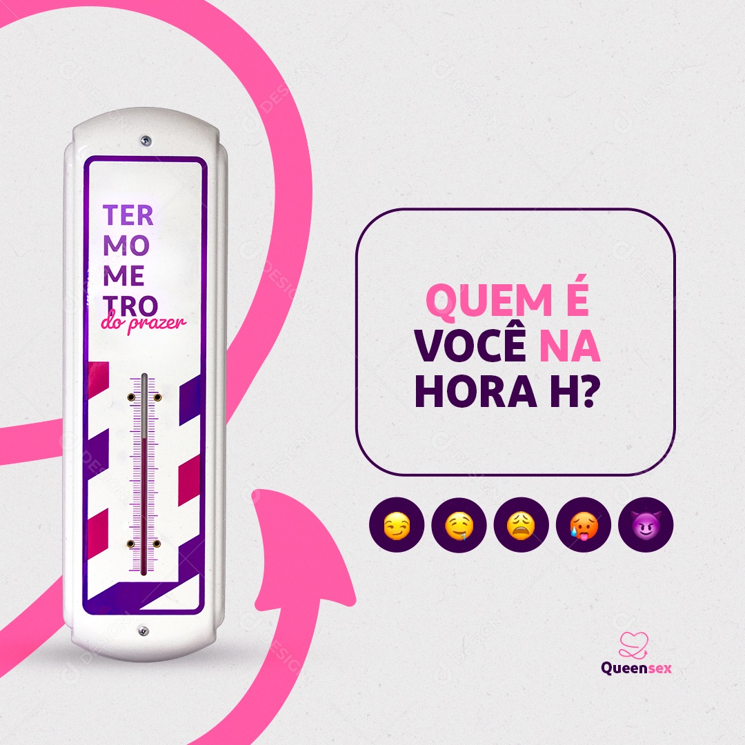 Social Media Sexshop Quem é Você na Hora H? PSD Editável