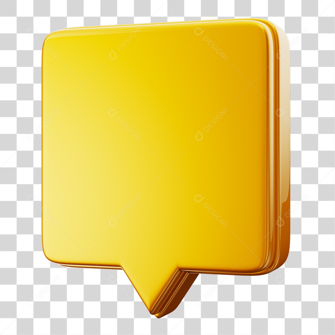 Caixa De Texto Amarela Com Bordas Verde Elemento D Para Composi O Png