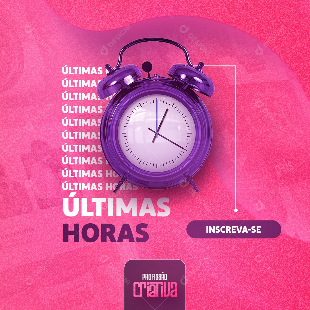 Social Media Infoproduto Últimas Horas Inscreva Se Psd Editável Download Designi 6949