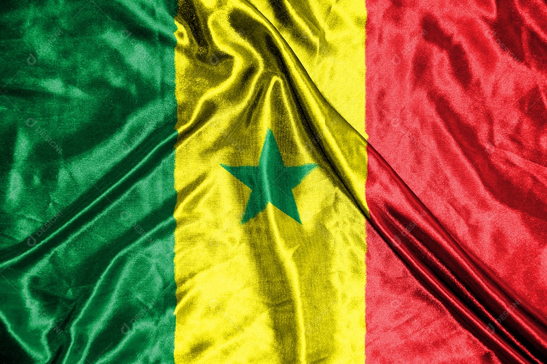 bandeira de pano senegal bandeira de cetim tecido acenando textura da  bandeira [download] - Designi