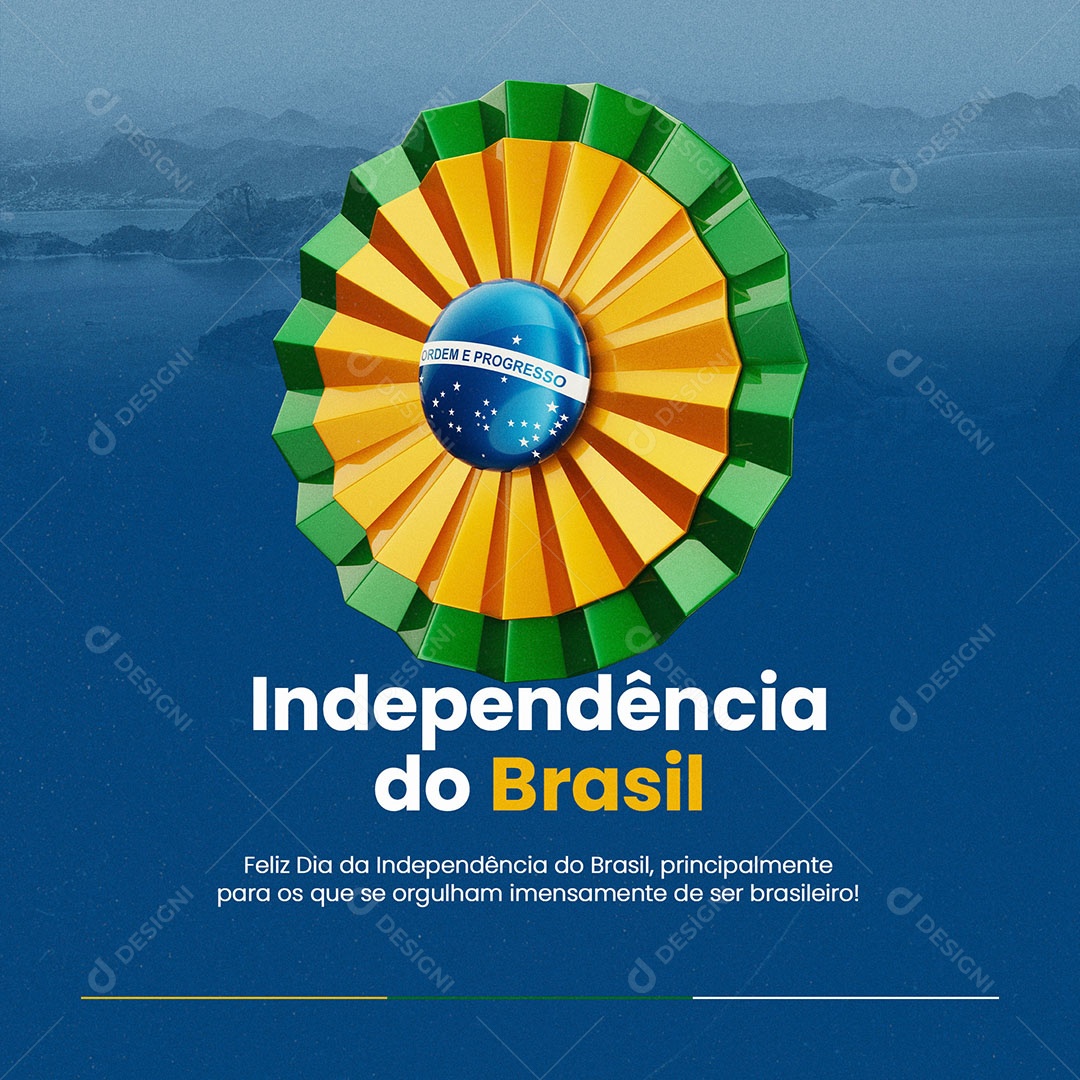 Social Media Dia da Independência do Brasil 07 de Setembro PSD Editável