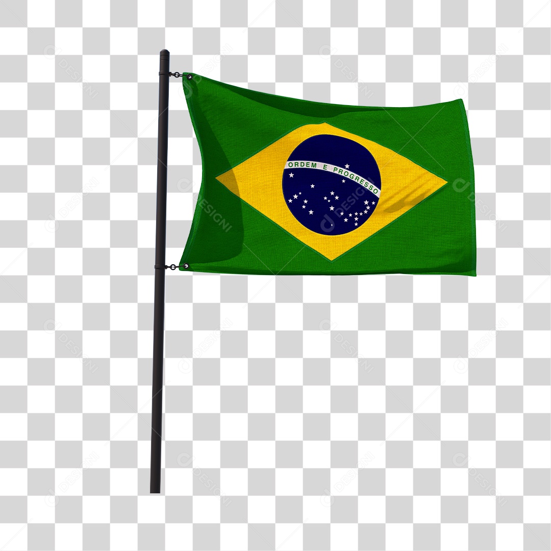 Bandeira Do Brasil Transparente Com Tecido PNG , Brasil, Brasil