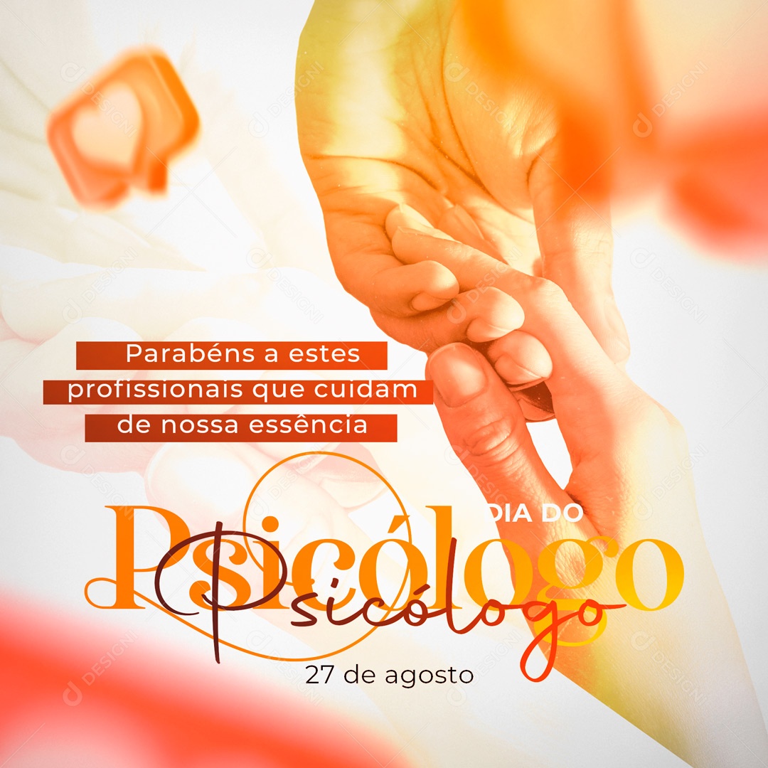 Social Media Dia do Psicólogo 27 de Agosto PSD Editável