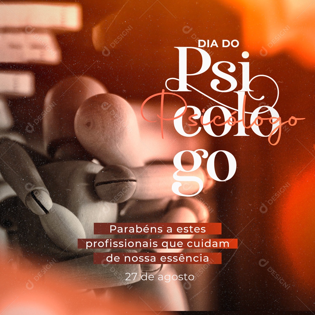 Social Media Dia do Psicólogo 27 de Agosto PSD Editável