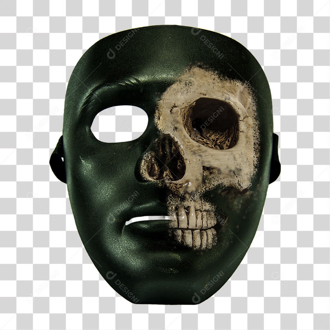 Imagem de Caveira Assustadora de Halloween Elemento 3D para Composição PNG  Transparente [download] - Designi