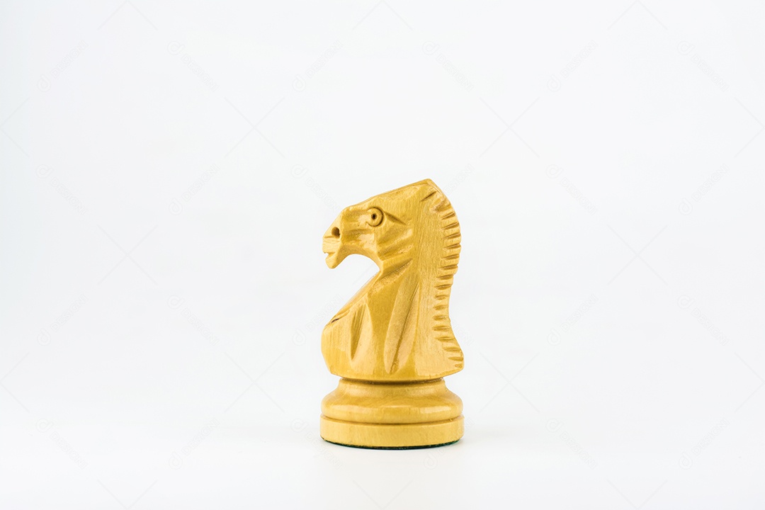 chess figure on white background