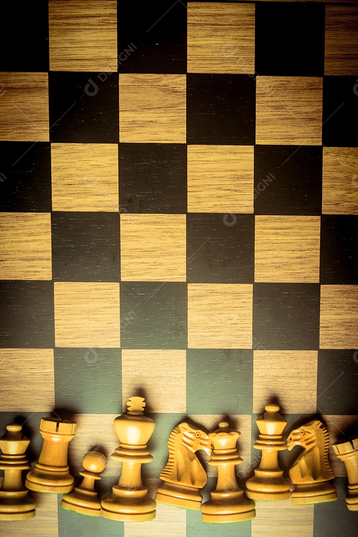 tabuleiro de xadrez de pedra e figuras de xadrez para jogo 2d ui