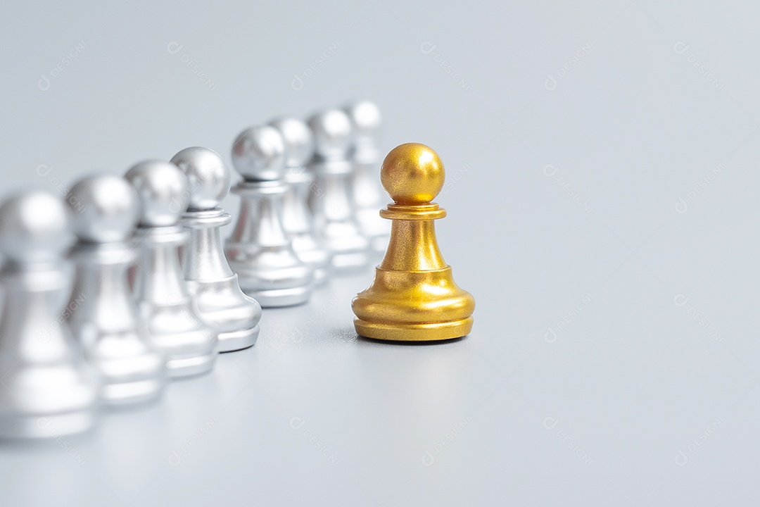 Closeup de xadrez dourado, Foto Premium