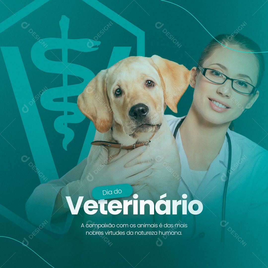 Social Media Dia do Médico Veterinário 09 de Setembro PSD Editável