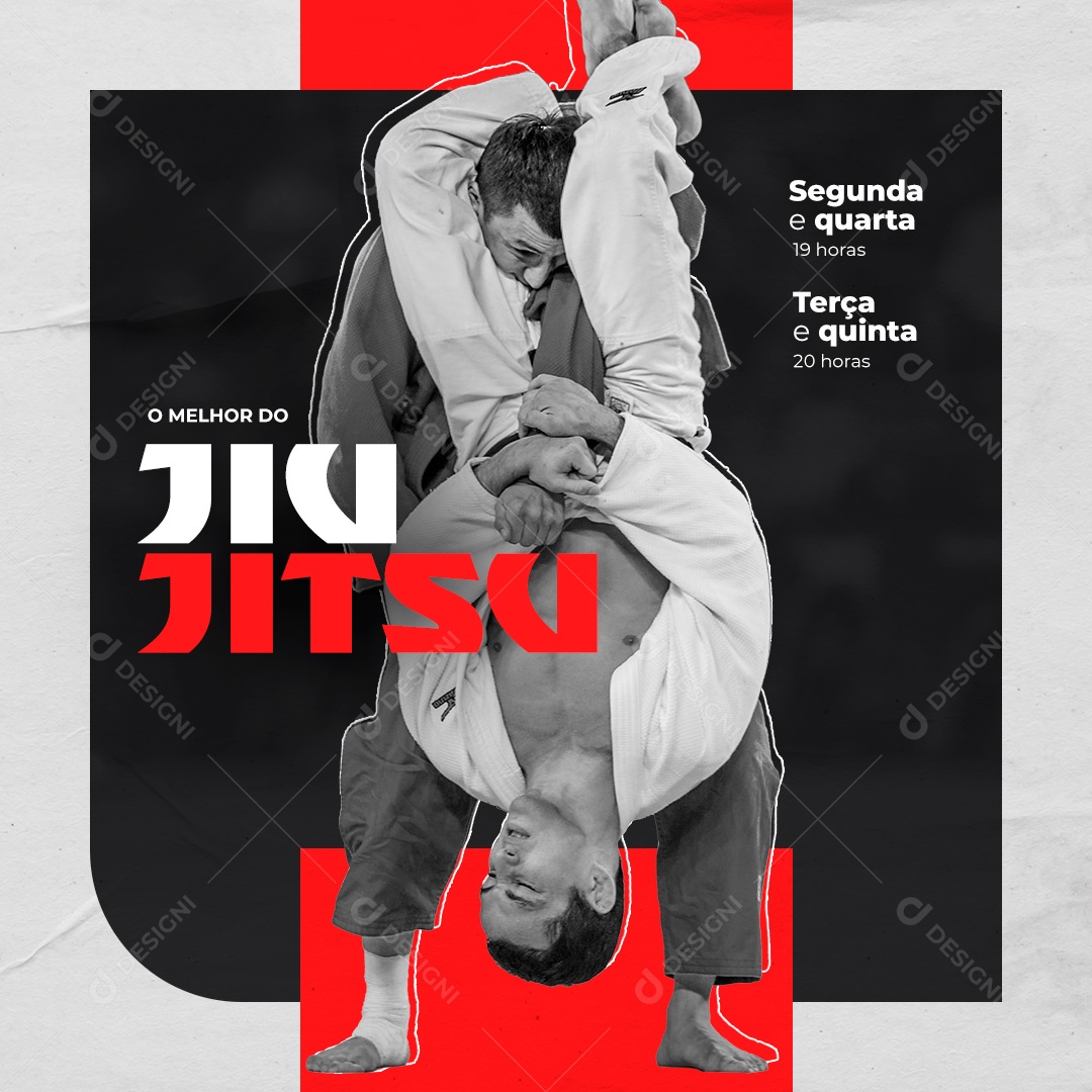 O Melhor do Jiu Jitsu Social Media PSD Editáve