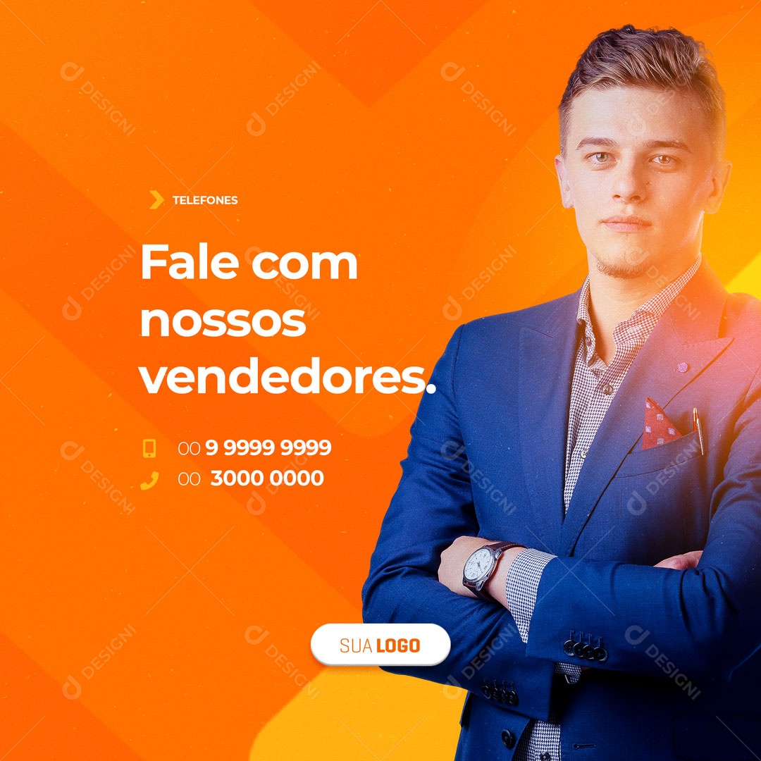 Materiais De Construção Fale com nossos Vendedores Social Media PSD Editável