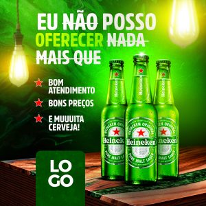 Eu não posso Oferecer nada mais que Cerveja Heineken Distribuidora Social  Media PSD Editável [download] - Designi