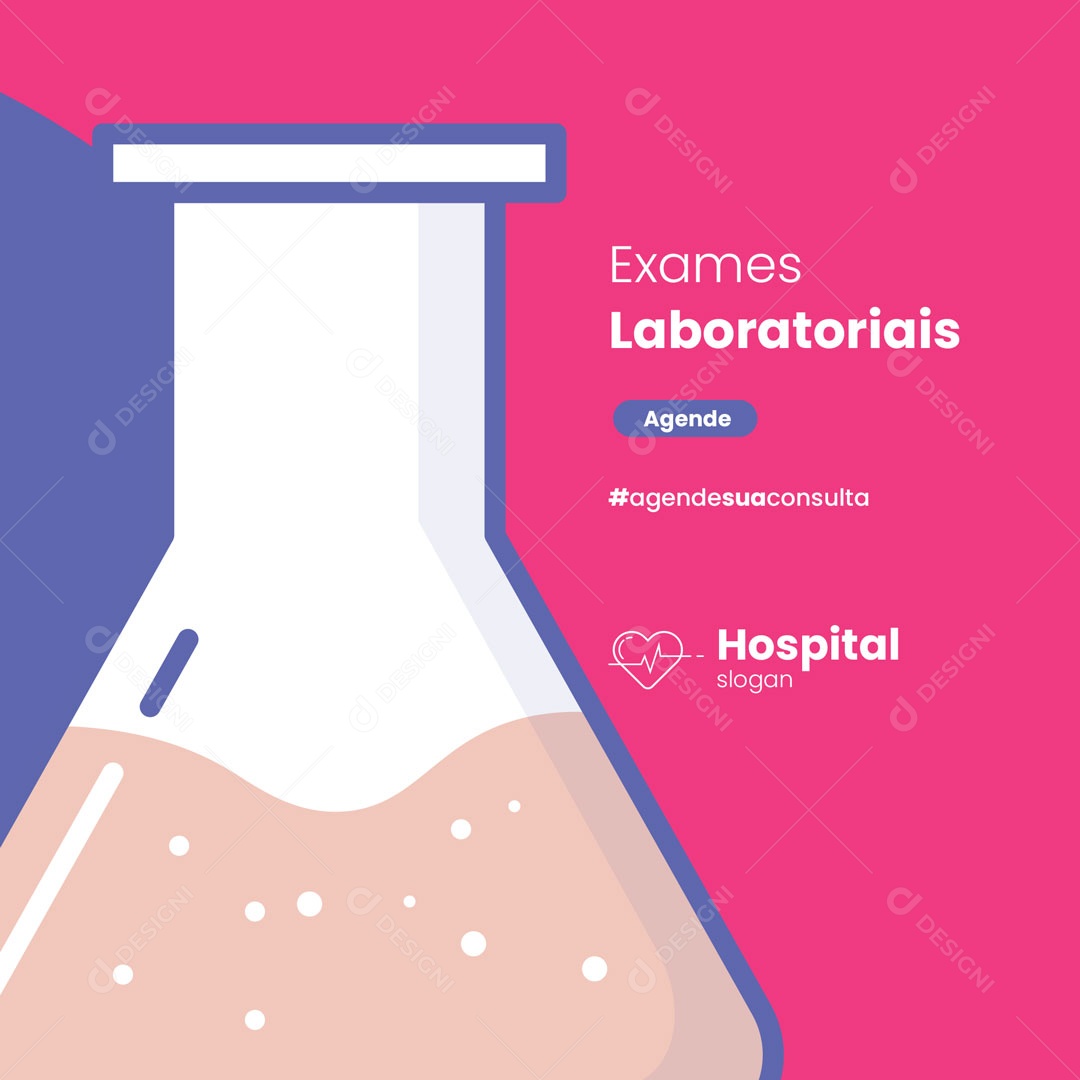 Social Media Medical Clinic Laboratory Tests Editable PSD