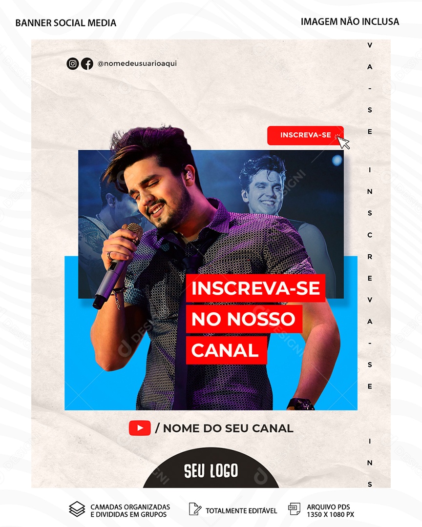 Flyer Inscreva Se No Nosso Canal Do Youtube Social Media Psd Editável Download Designi 6101