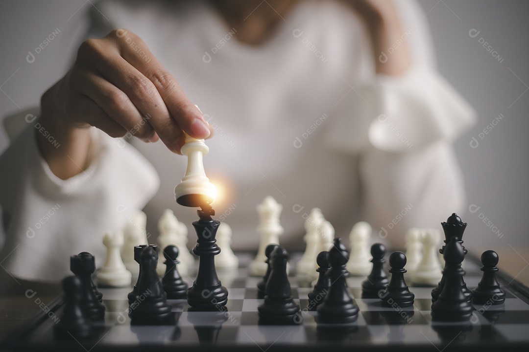 Conceito de estratégia de jogo de xadrez