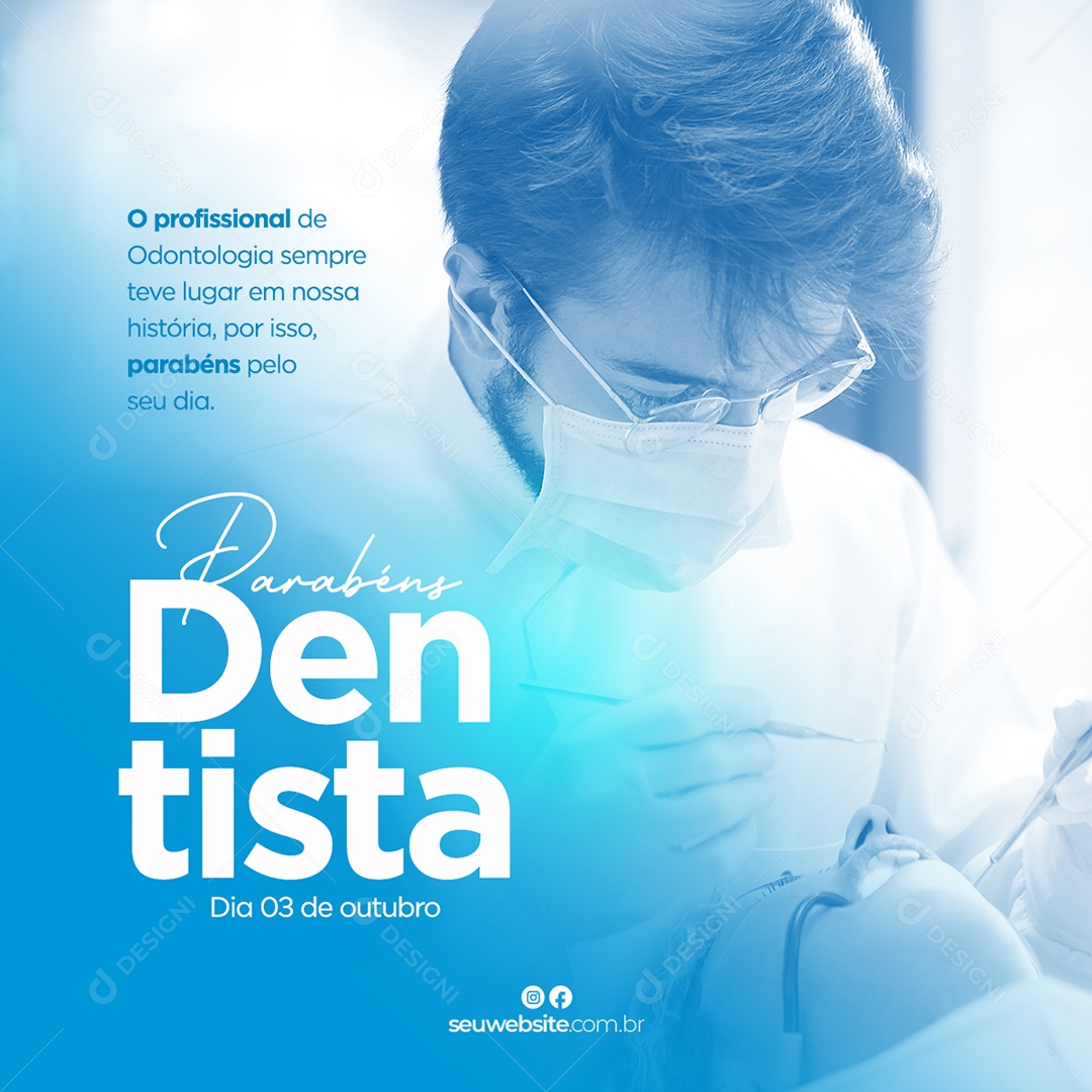 O Profissional De Odontologia Dia Do Dentista Social Media Psd Edit Vel Download Designi