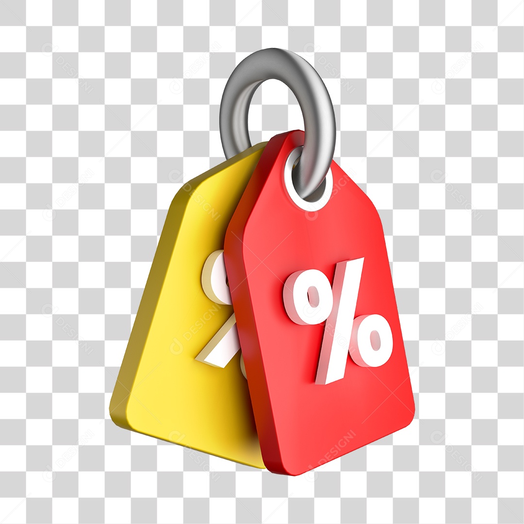 3D Discount Label PNG No Background