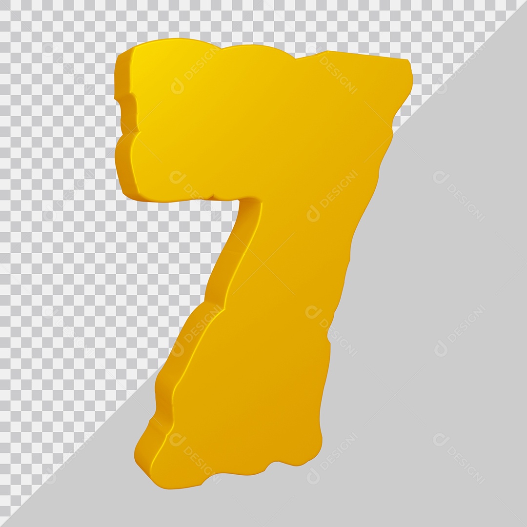 Número 3D 24 Dourado Elemento Para Composição PSD [download] - Designi