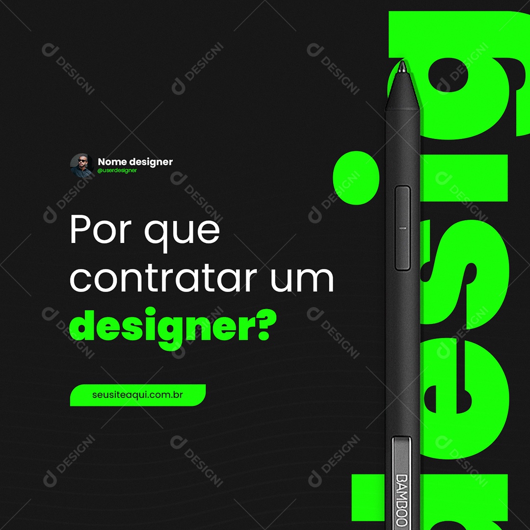 Por Que Contratar Um Designer Design Social Media Psd Editável Download Designi 0326