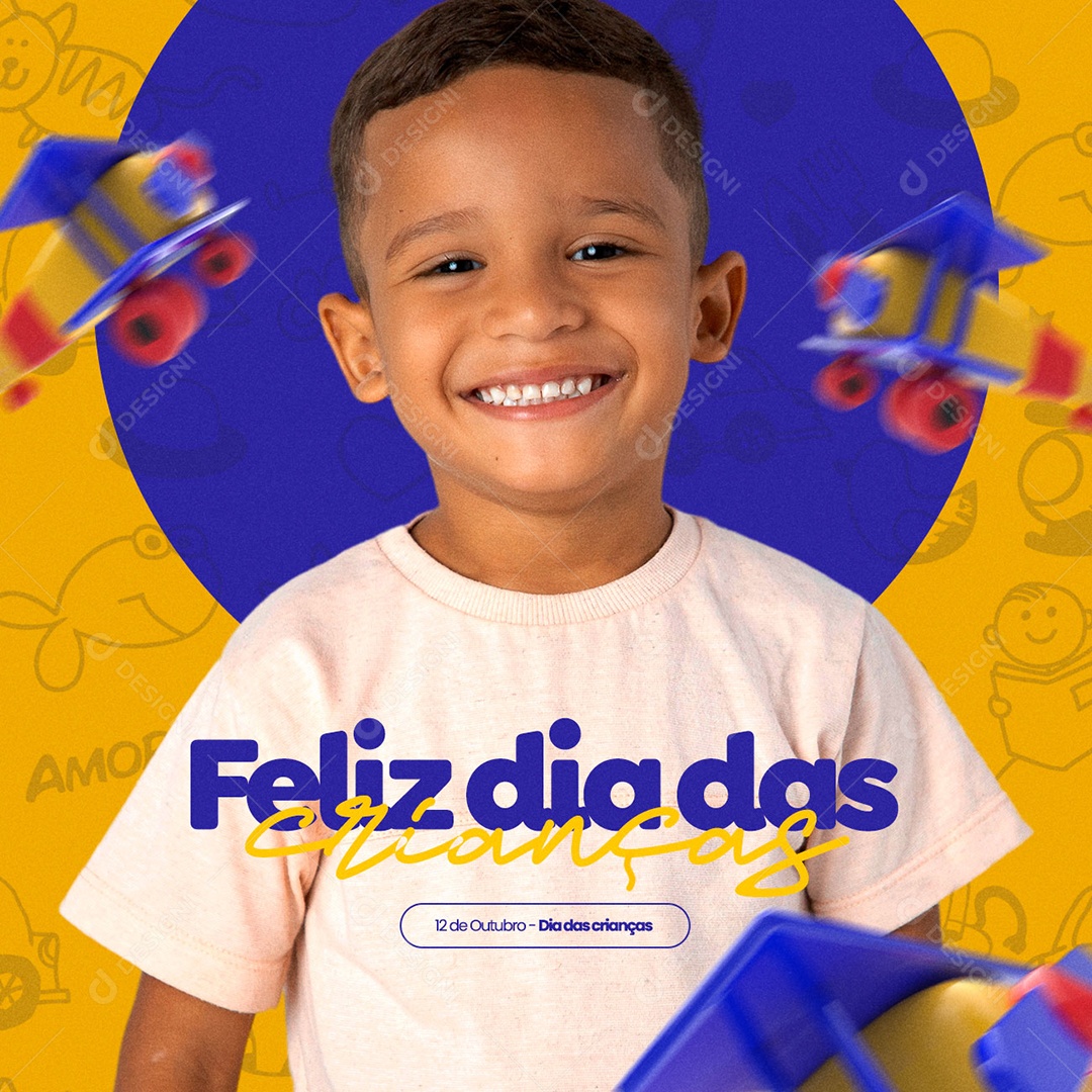 Feliz Dia das Crianças 12 de Outubro Social Media PSD Editável