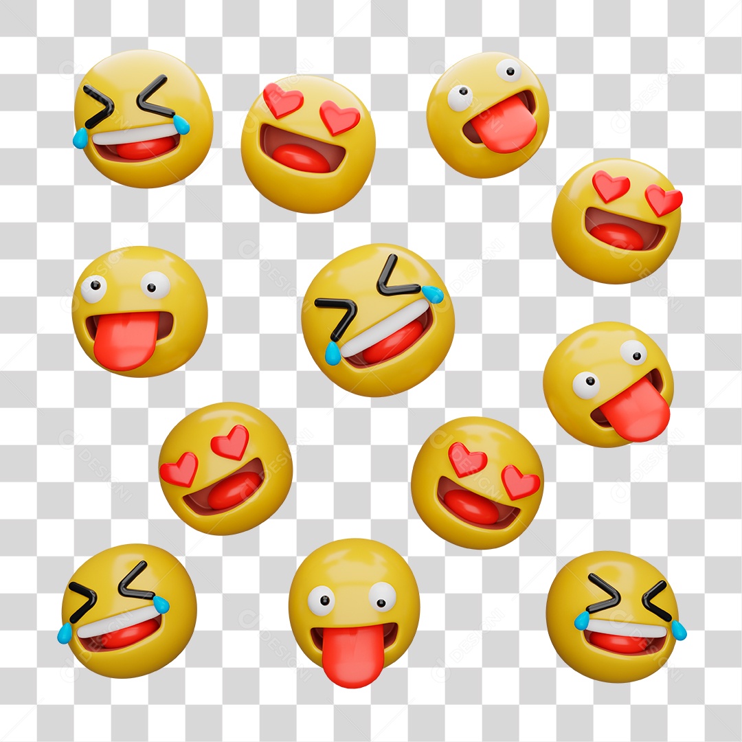 Emoji de Olho Boca PNG Transparente [download] - Designi