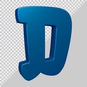 Elemento D Para Composi O Letra D Azul Psd Download Designi