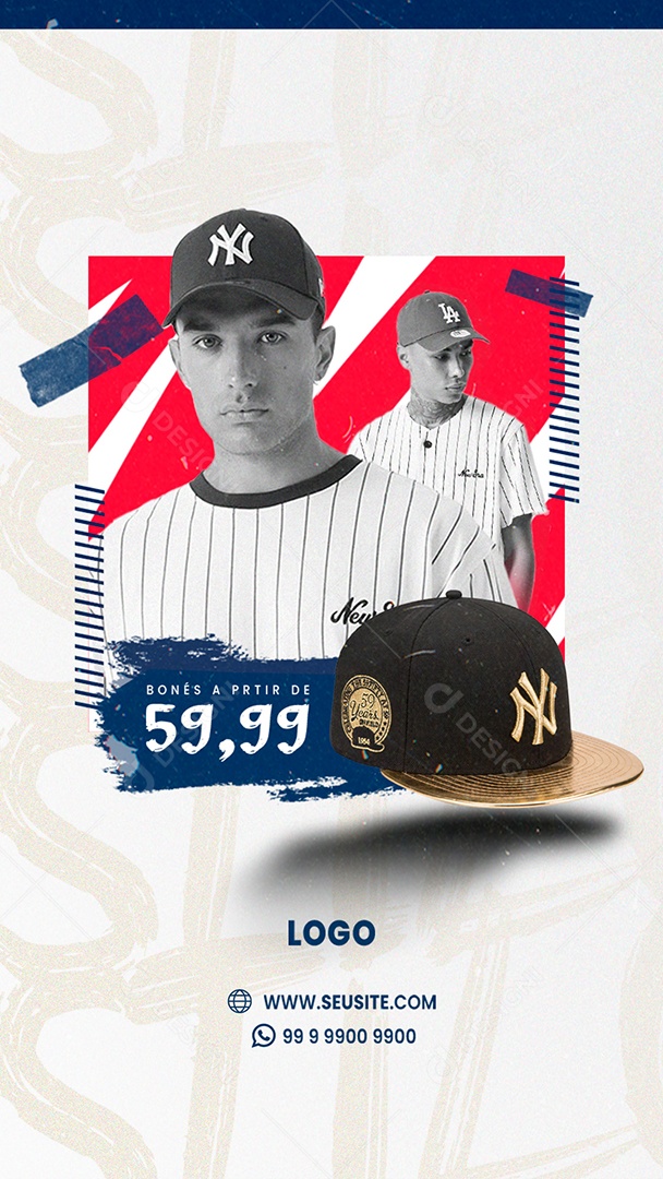 Story Caps Starting at 59.99 Hat Store Social Media Editable PSD