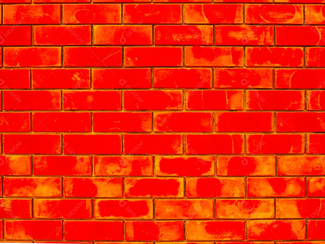 Fundo vermelho da parede de tijolos