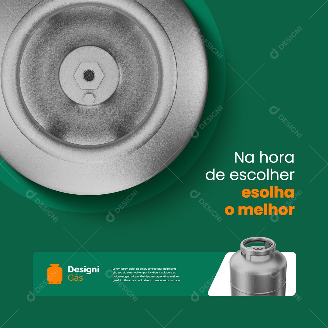 Distribuidora de Gás de Cozinha Social Media PSD Editável PSD Editável