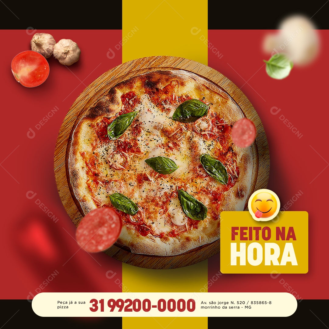 Social Media Pizzaria Pizza Psd Editável Download Designi