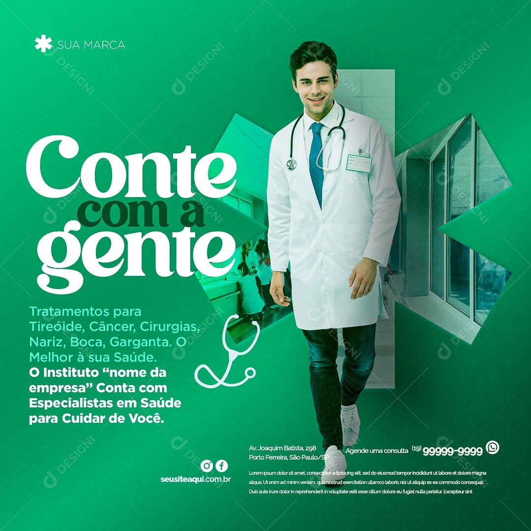 Social Media Medical Clinic Medical Care PSD Editable