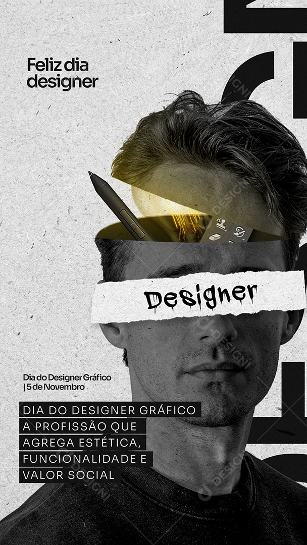 Social Media Dia do Designer Gráfico 05 de Novembro PSD Editável