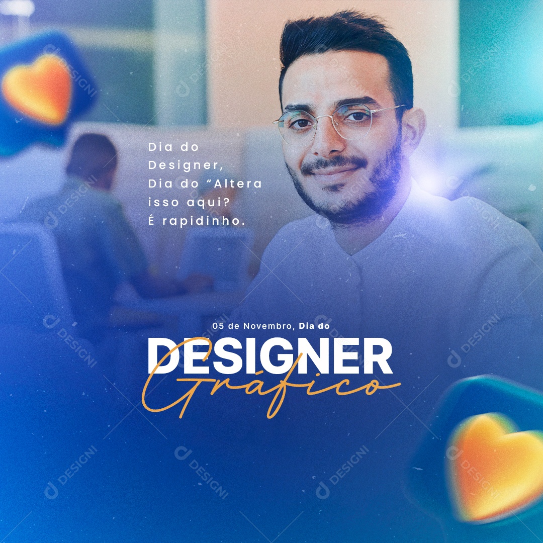 Dia do Altera Isso Aqui Dia do Designer Gráfico Social Media PSD Editável