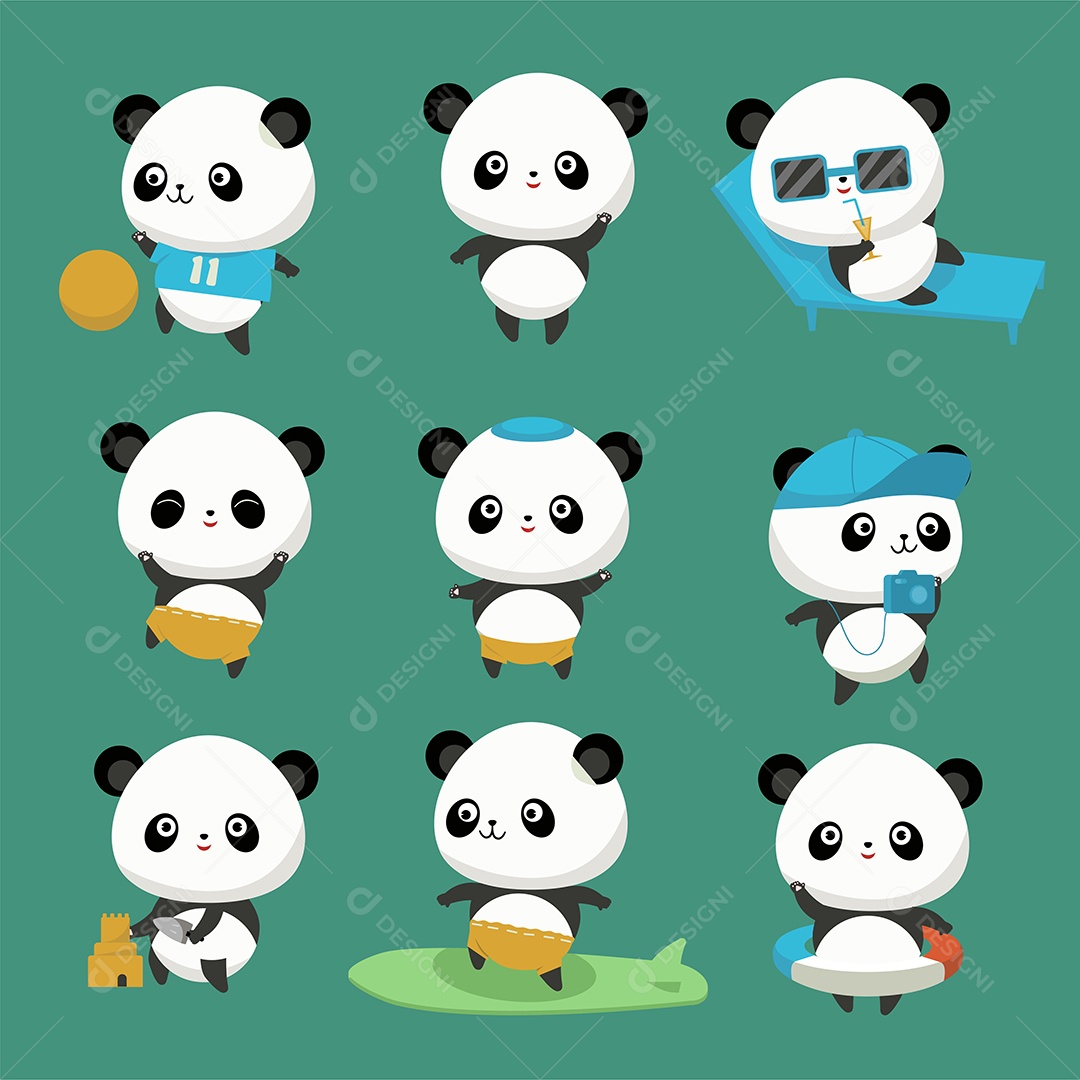 Desenho Panda, Download Grátis, Desenho, Vetor