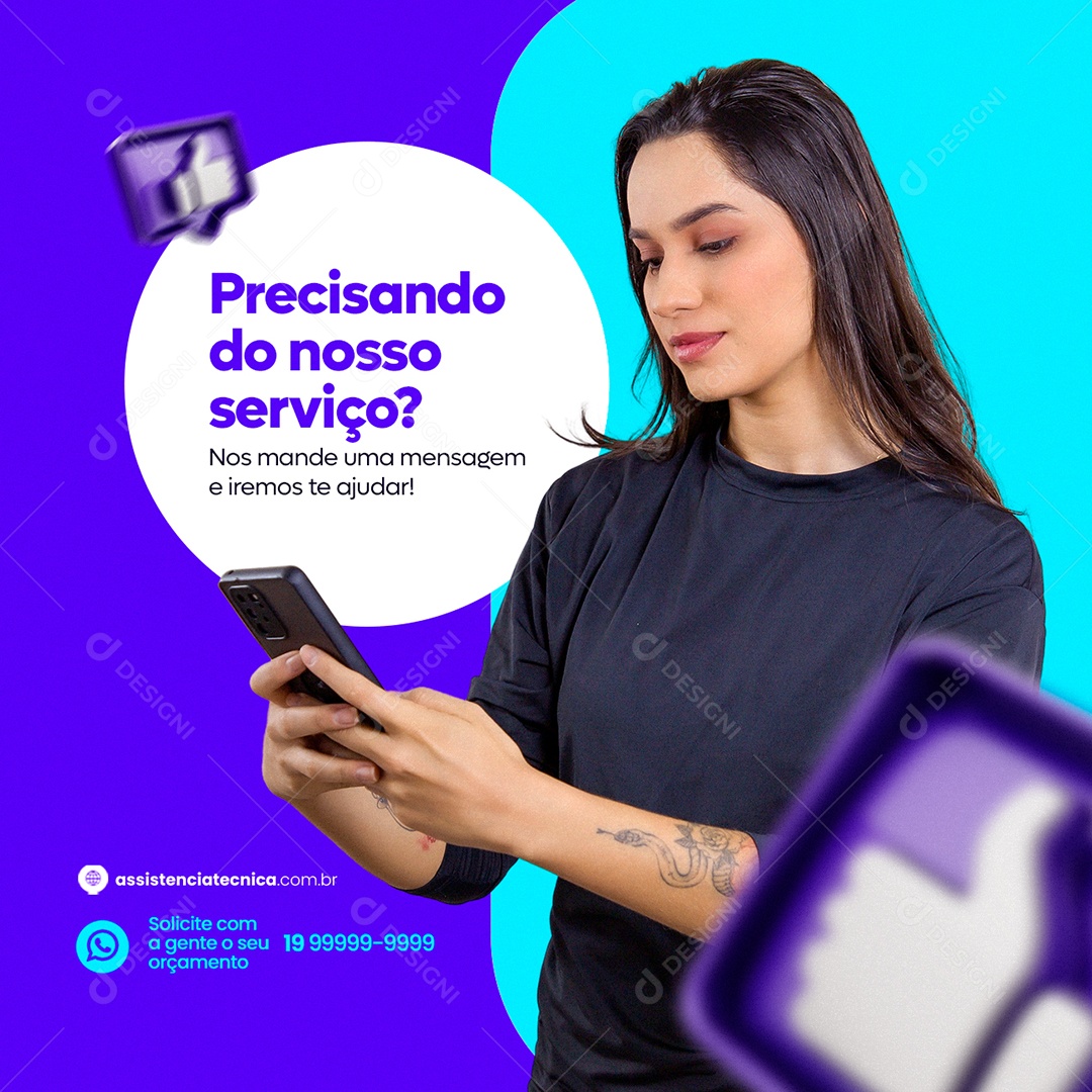 Seu PS4 Apresenta Aquecimento Assistência Técnica Social Media PSD Editável  [download] - Designi