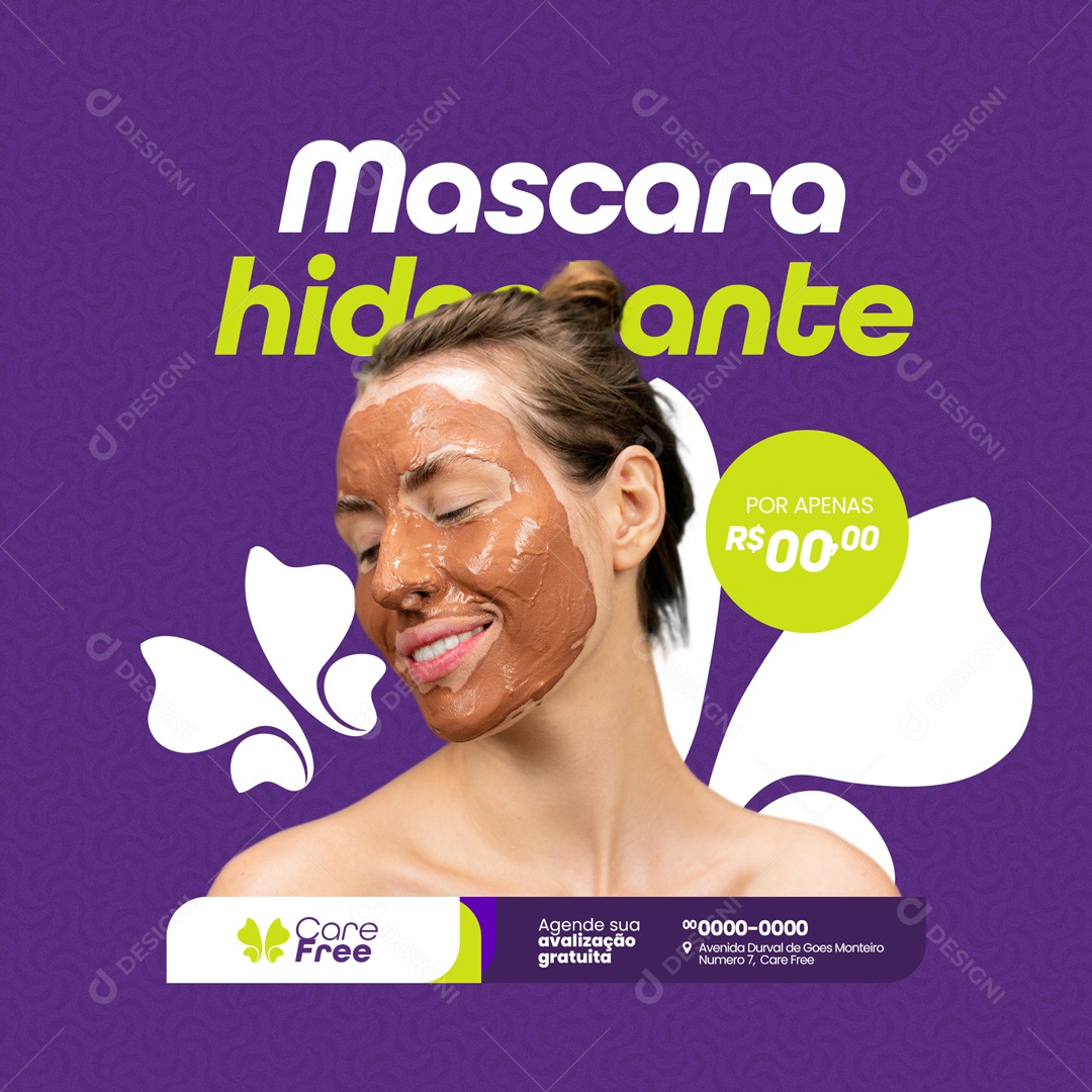 Mascara Hidratante SPA Social Media PSD Editável