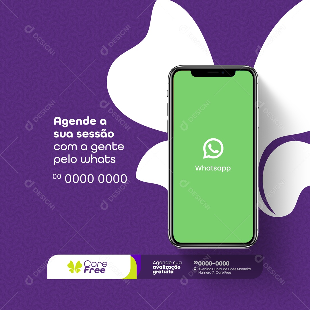 Agende a Sua Sessão SPA Social Media PSD Editável