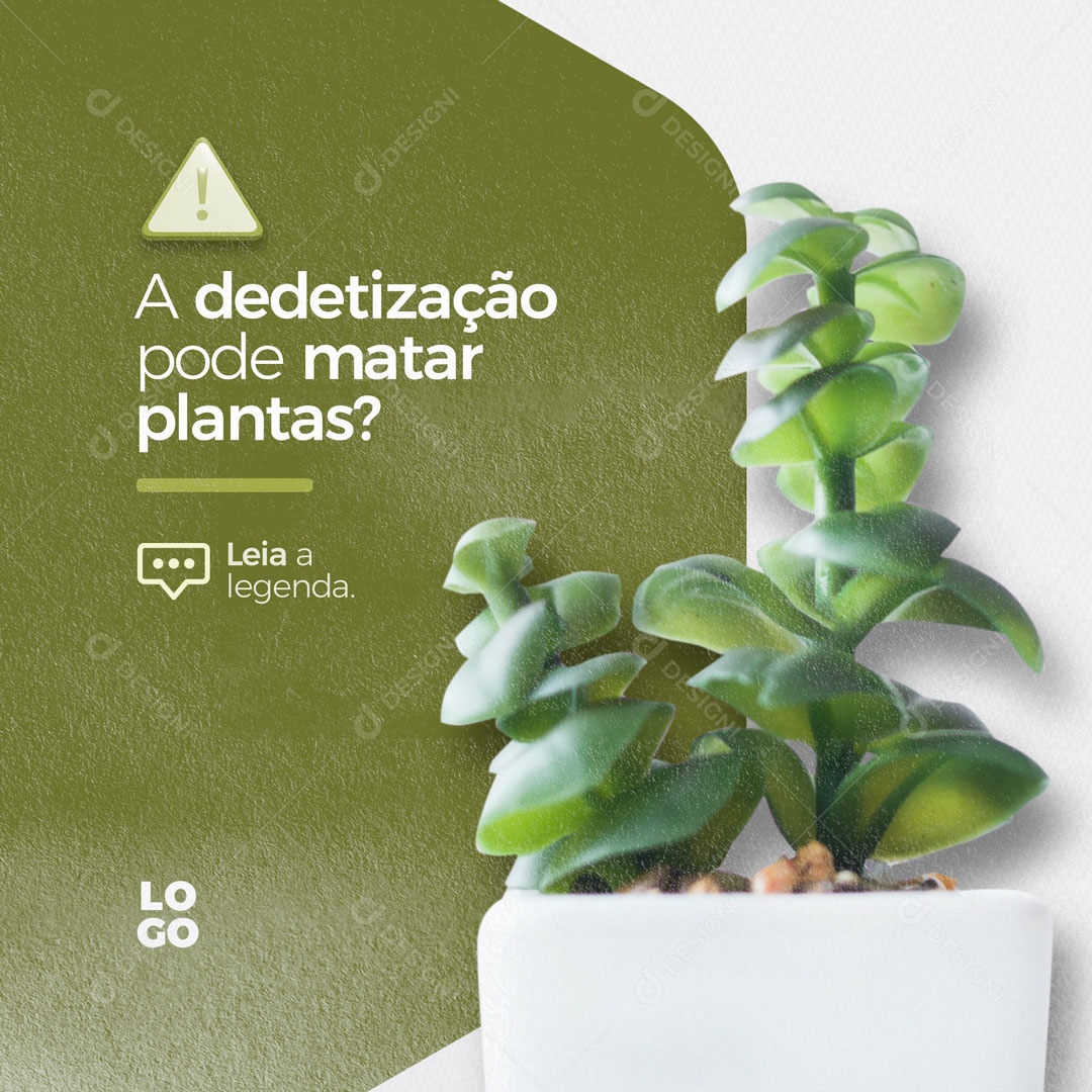 A Dedetização pode Matar Plantas? Social Media PSD Editável