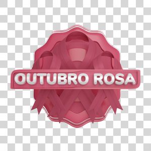 Elemento 3D Laço Rosa Outubro Rosa PNG Transparente [download] - Designi