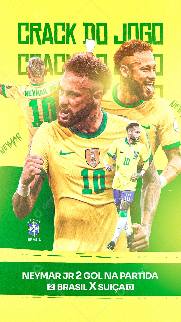 Story Copa do Mundo Crack Do Jogo Neymar Jr Social Media PSD Editável