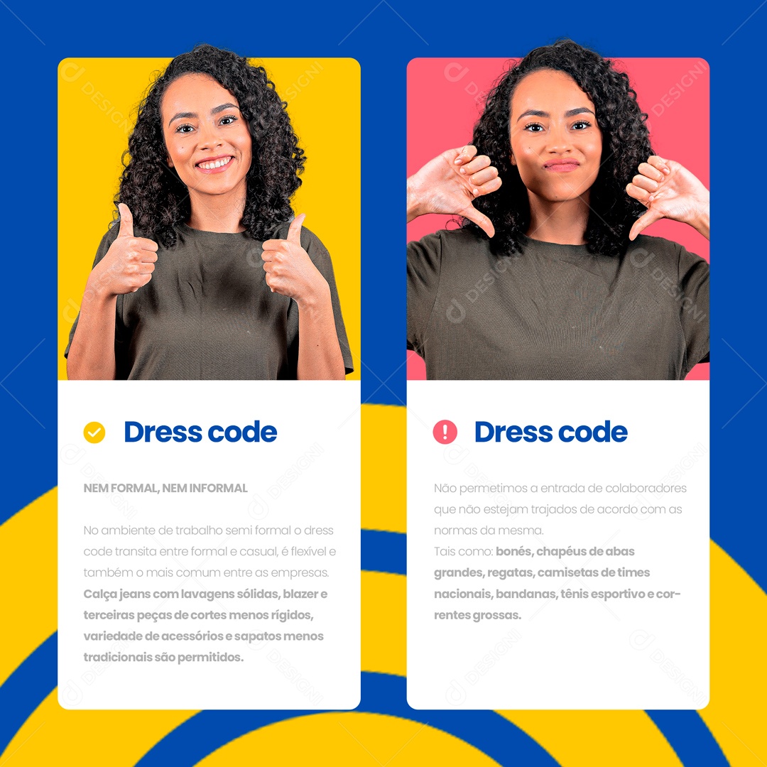 Dress Code Human Resources Social Media Editable PSD