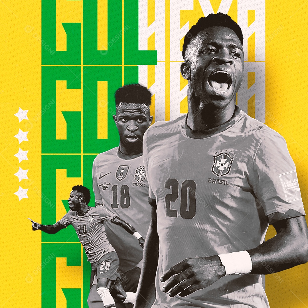 Goal Hexa Soccer World Cup Social Media Editable PSD