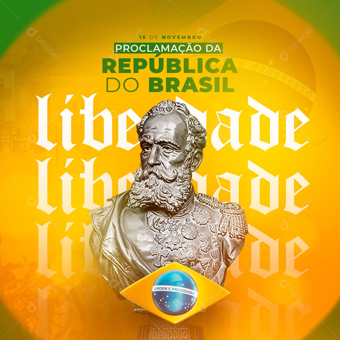 Liberdade Proclamação Da República Social Media PSD Editável