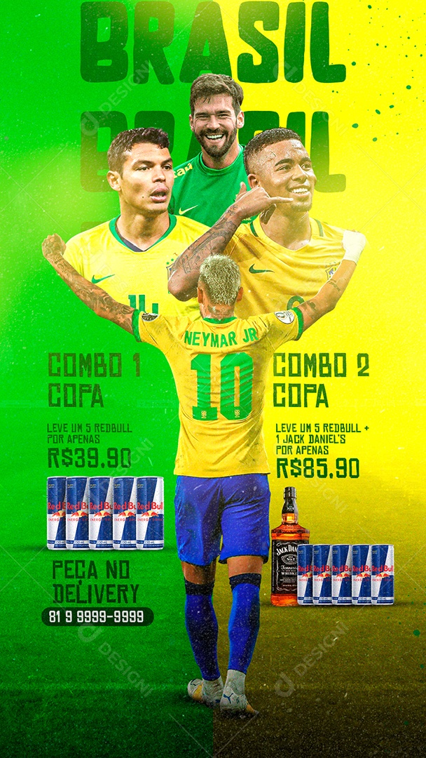 Story Jogo Brasil x Sérvia Copa Mundo Futebol Social Media PSD Editável  [download] - Designi