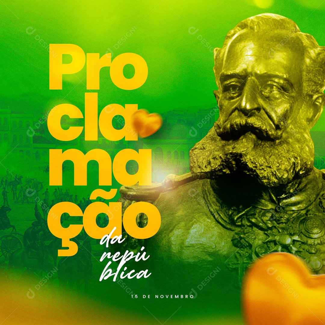 Dia Proclamação Da República 15 de Novembro Social Media PSD Editável