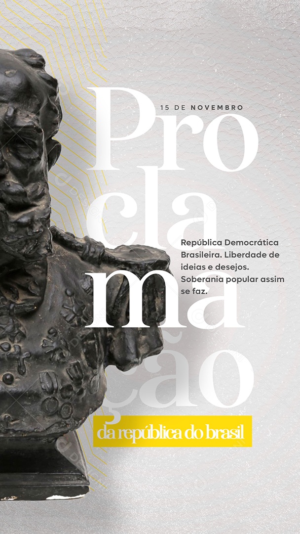 Story República Democrática Proclamação Da República Social Media PSD Editável