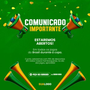 Comunicado: Dia 09/12, não funcionaremos devido ao jogo do Brasil – CRA-ES