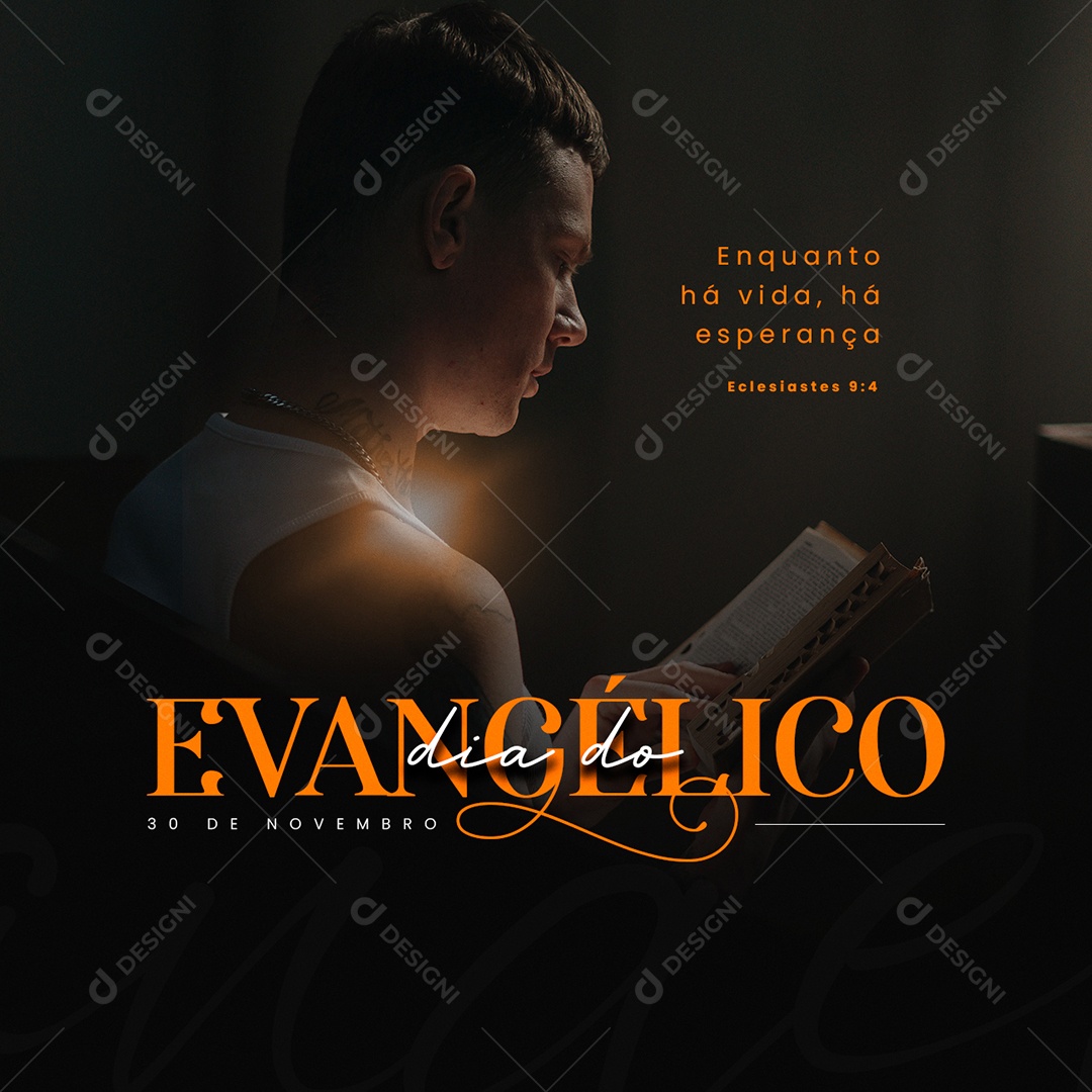 Feliz Dia do Evangélico 30 de Novembro Social Media PSD Editável [download]  - Designi